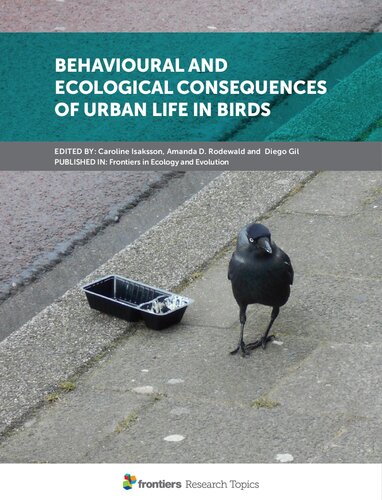 Behavioural and Ecological Consequences of Urban Life in Birds