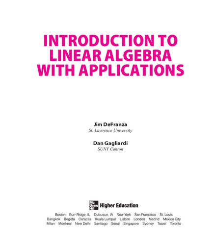 Introduction to Linear Algebra