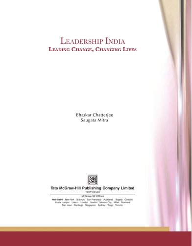 Leadership India : leading change, changing lives