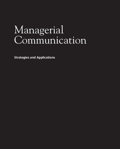 Managerial Communication:  Strategies and Applications