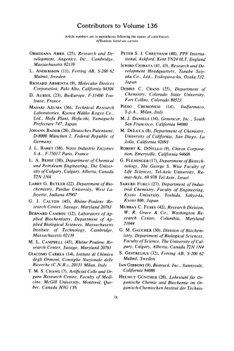 Immobilized Enzymes and Cells Part C