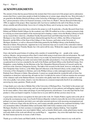 A New England Prison Diary: Slander, Religion, and Markets in Early America