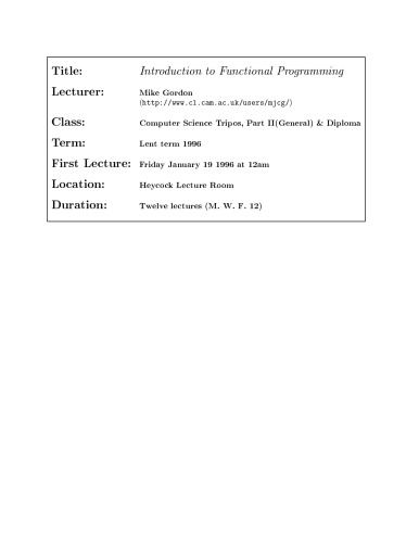 Introduction to functional programming