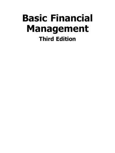 Basic Financial Management, 3rd ed.