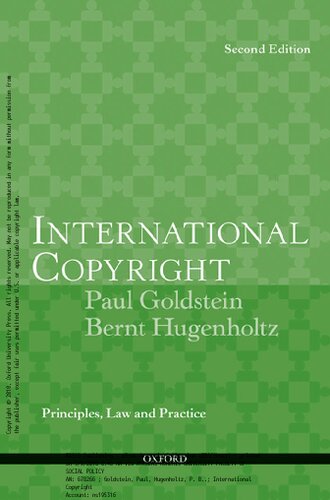 International Copyright: Principles, Law and Practice