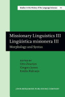 Missionary Linguistics - Lingüí́stica Misionera III