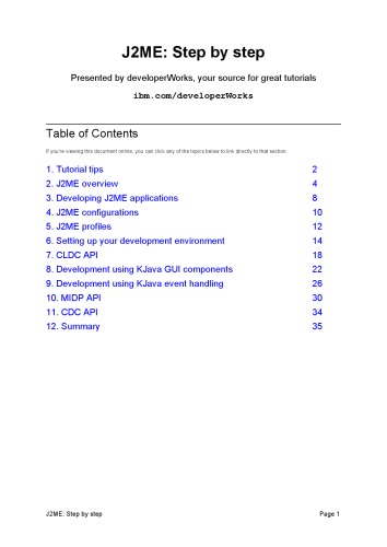 J2ME Step by Step