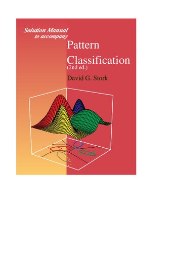 Solutions manual to accompany pattern classification