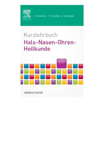 Kurzlehrbuch Hals-Nasen-Ohren-Heilkunde (Kurzlehrbücher)