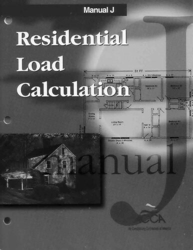 Residential Load Calculation Manual J®, 7th Edition