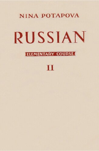 Russian: Elementary Course: Book II