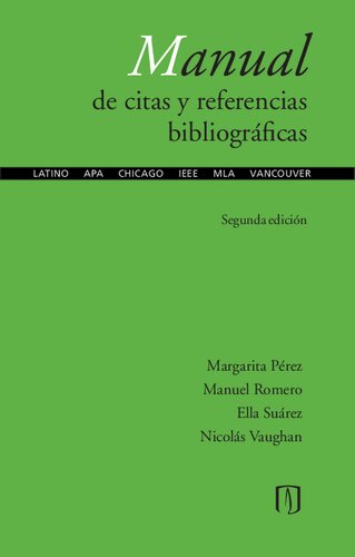 Manual de citas y referencias bibliográficas