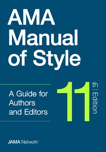 AMA Manual of Style: A Guide for Authors and Editors