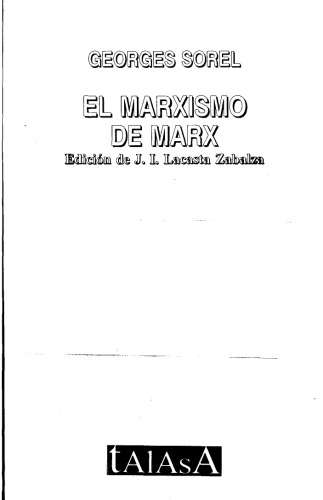 El Marxismo de Marx