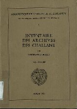 Inventaire des archives des Challant