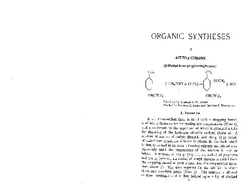 Organic Syntheses