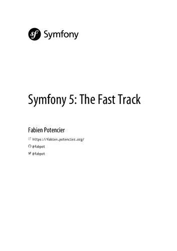 Symfony 5 the fast track