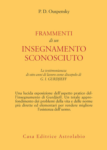 Frammenti di un insegnamento sconosciuto