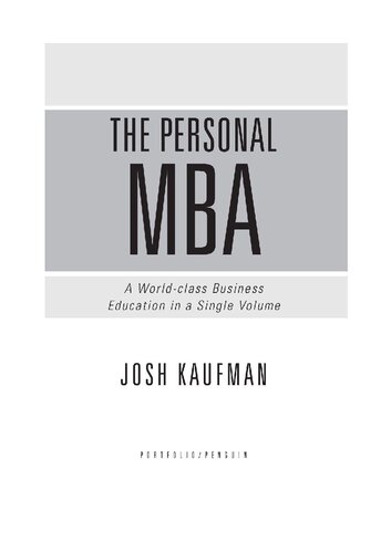 The Personal MBA: A World-Class Business Education in a Single Volume