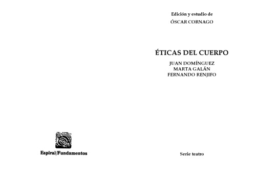 Éticas del Cuerpo