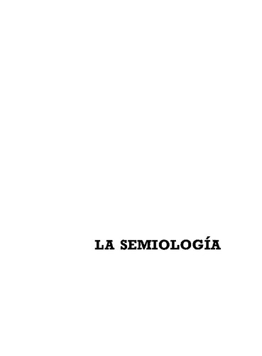 La semiología