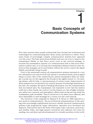 Optical Communications Essentials