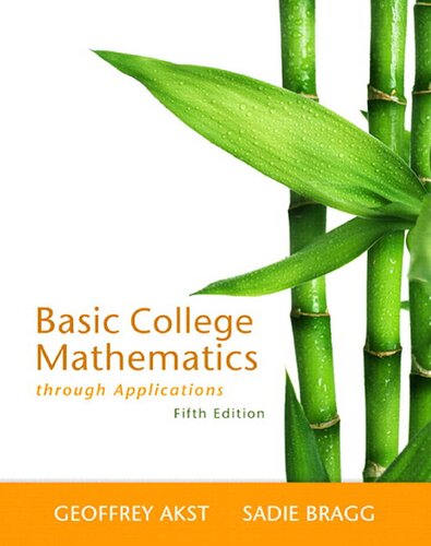 Basic College Mathematics through Applications (5th Edition)