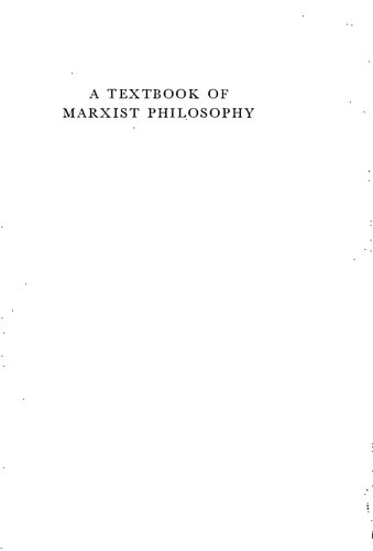 A Textbook of Marxist Philosophy