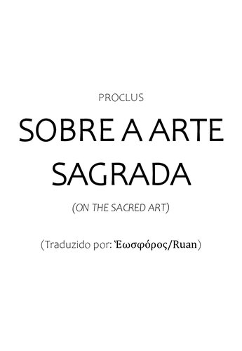 Sobre a Arte Sagrada