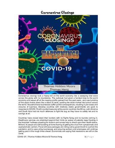 Coronavirus Closings: COVID-19