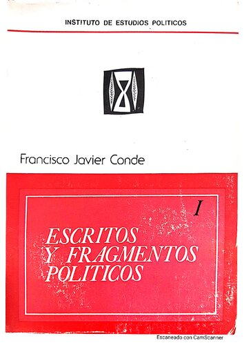 Escritos y fragmentos políticos, tomo I