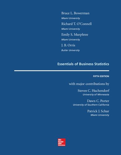 Essentials of business statistics