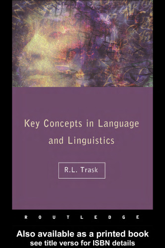 Language and Linguistics: The Key Concepts