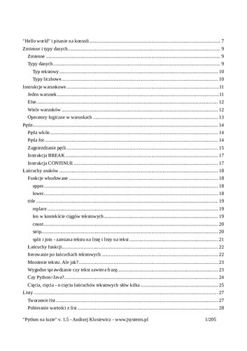 Python na luzie v. 1.5