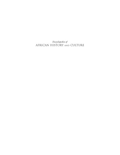 Encyclopedia Of African History And Culture, 5 Vol. Set