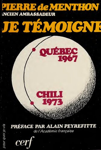 Je témoigne, Québec 1967, Chili 1973