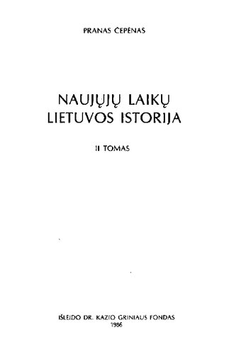 Naujųjų laikų Lietuvos istorija