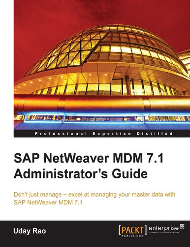 SAP NetWeaver MDM 7.1 Administrator's Guide