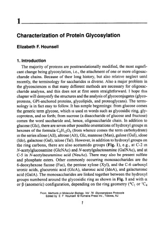 Glycoanalysis Protocols