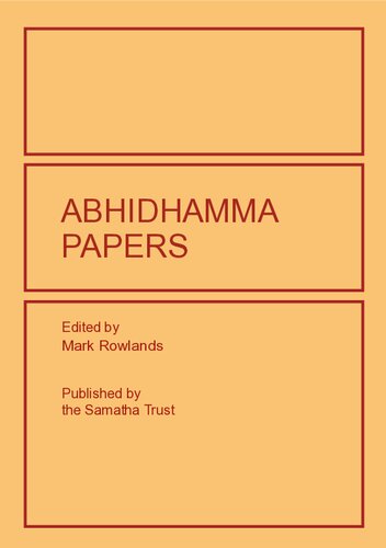 Abhidhamma Papers