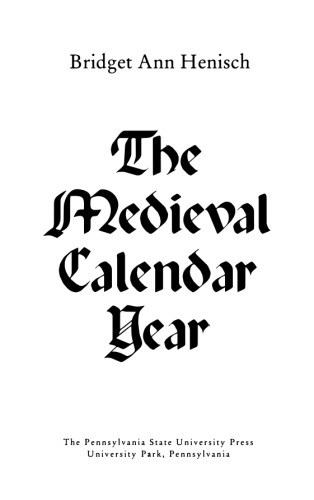 The Medieval Calendar Year