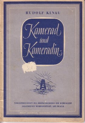 Rudolf Kinau - Kamerad und Kameradin (1943, 52 S., Scan)