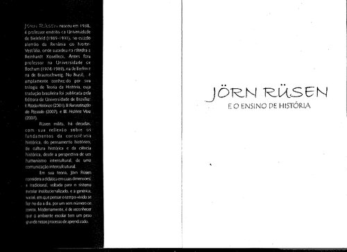 Jörn Rüsen e o ensino de história