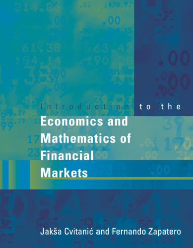 Introduction to the Economics and Mathematics of Financial Markets