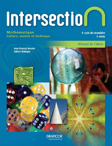 Intersection : mathématique : 2e cycle du secondaire, 3e année