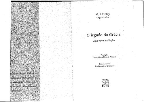 O legado da Grécia - Uma nova avaliação