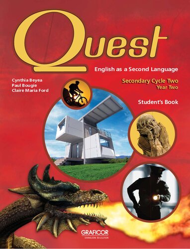 Quest : English as a second language secondary cycle two, year two. Student’s Book