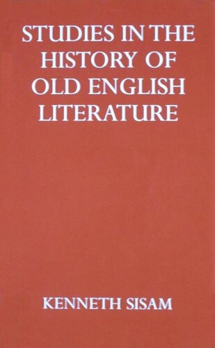 Studies in the History of Old English Literature