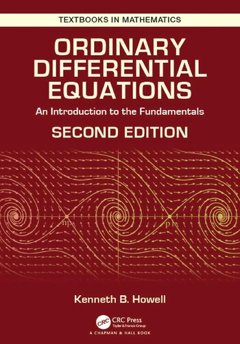 Ordinary Differential Equations: An Introduction to the Fundamentals (Textbooks in Mathematics)