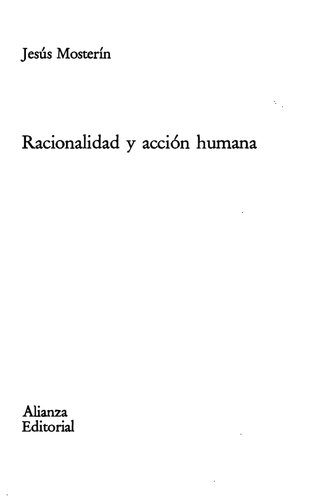 Racionalidad y acción humana